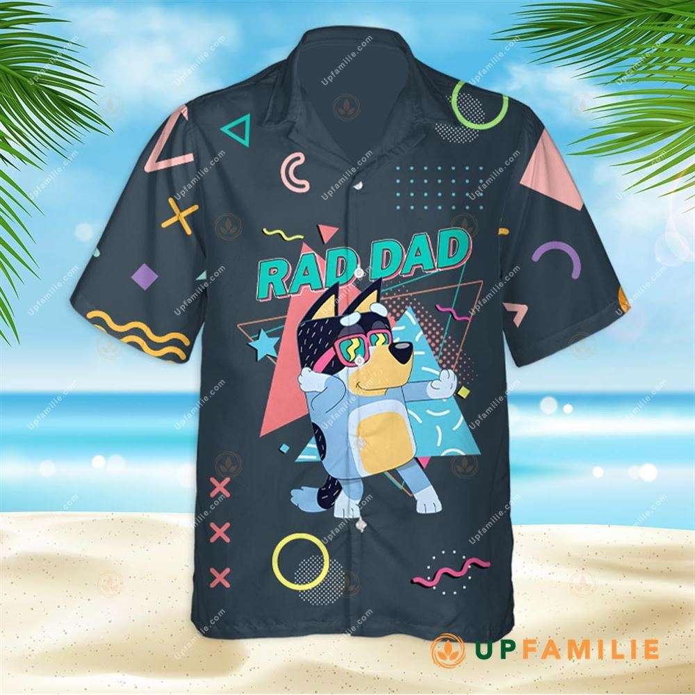 Bluey Hawaiian Shirt Rad Dad Best Hawaiian Shirts