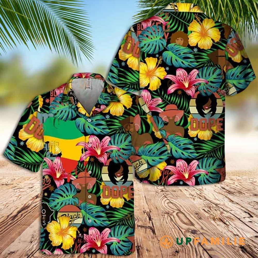 Hawaiian Shirt Summer Floral Dope Girl Tropical Shirt