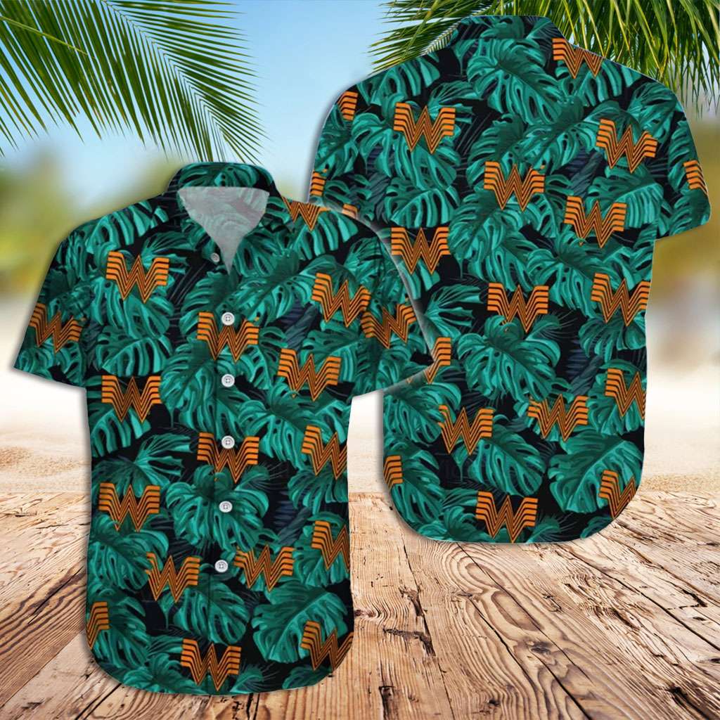 Whataburger Hawaiian Shirt Tropical Leaves Hawaiian Shirt