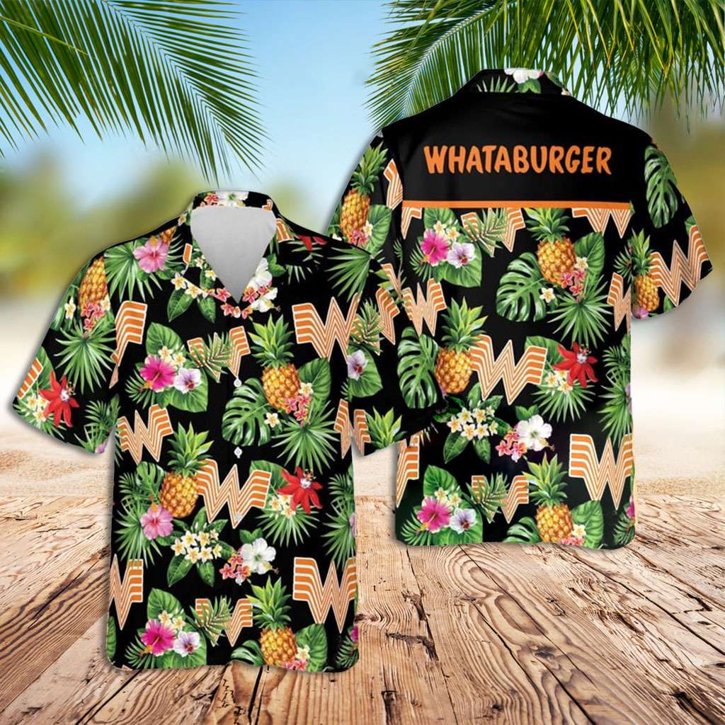 Whataburger Hawaiian Shirt Tropical Pineapple Hawaiian Shirt