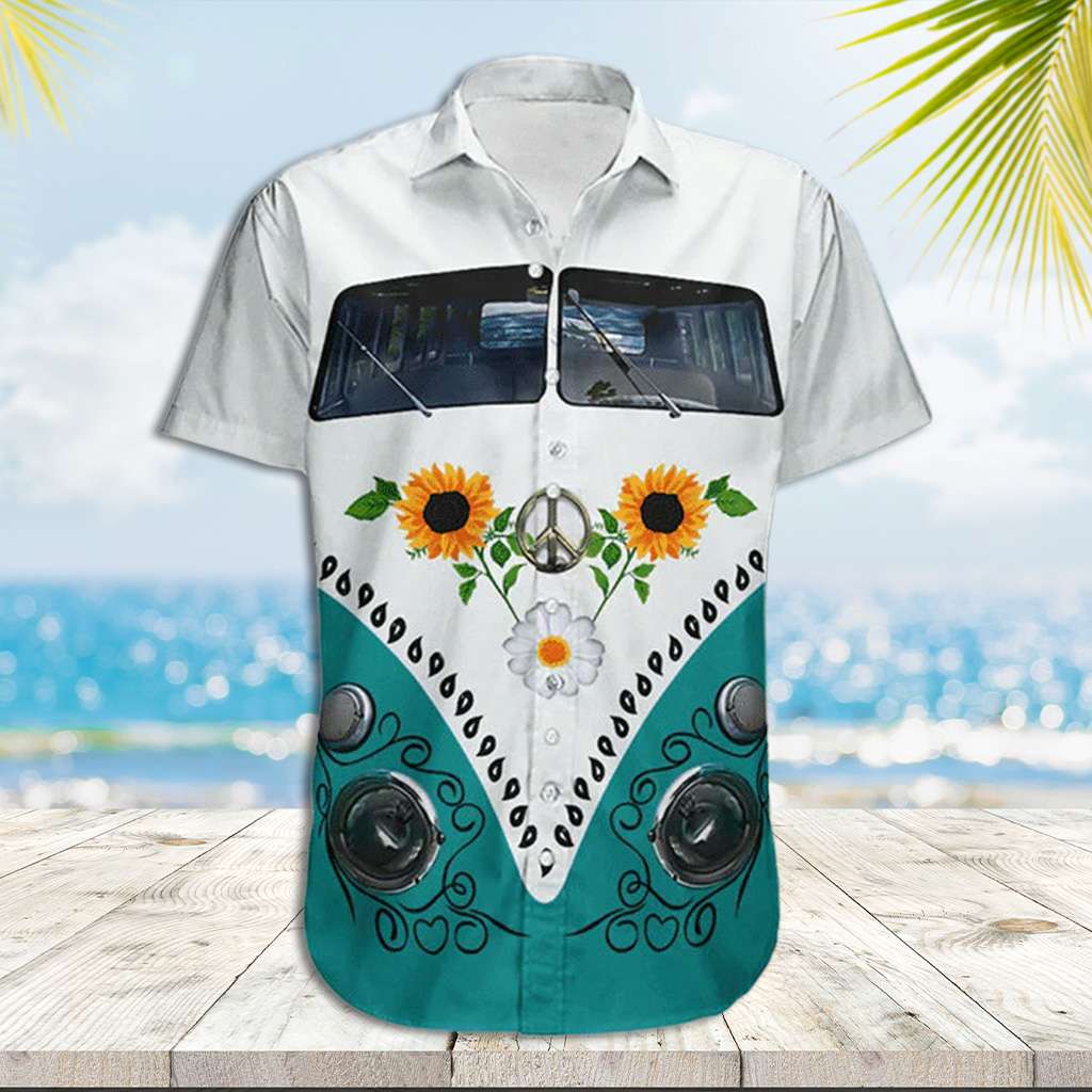 Vans Hawaiian Shirt Hippie Vans Short Sleeve Hawaiian Shirt