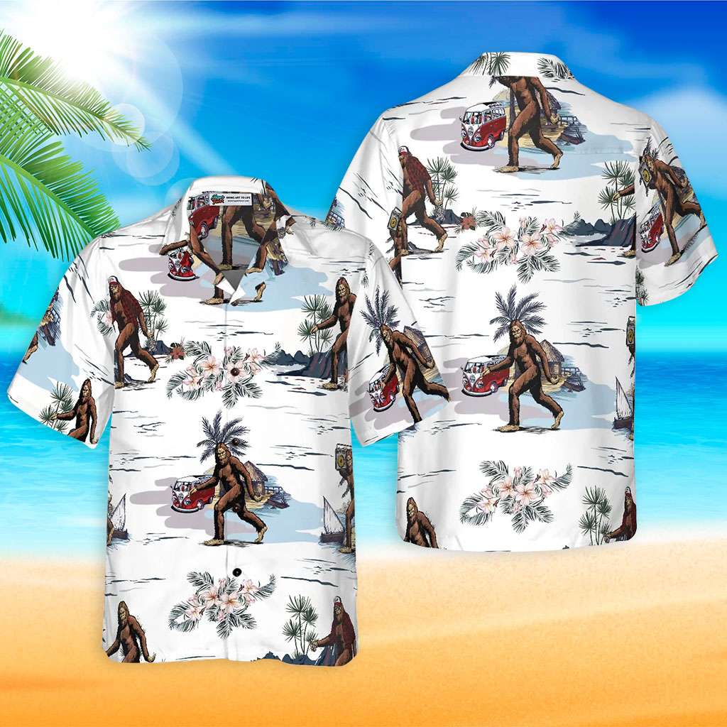 Bigfoot Hawaiian Shirt Bigfoots Are Ready For Summer Hawaiian Shirt