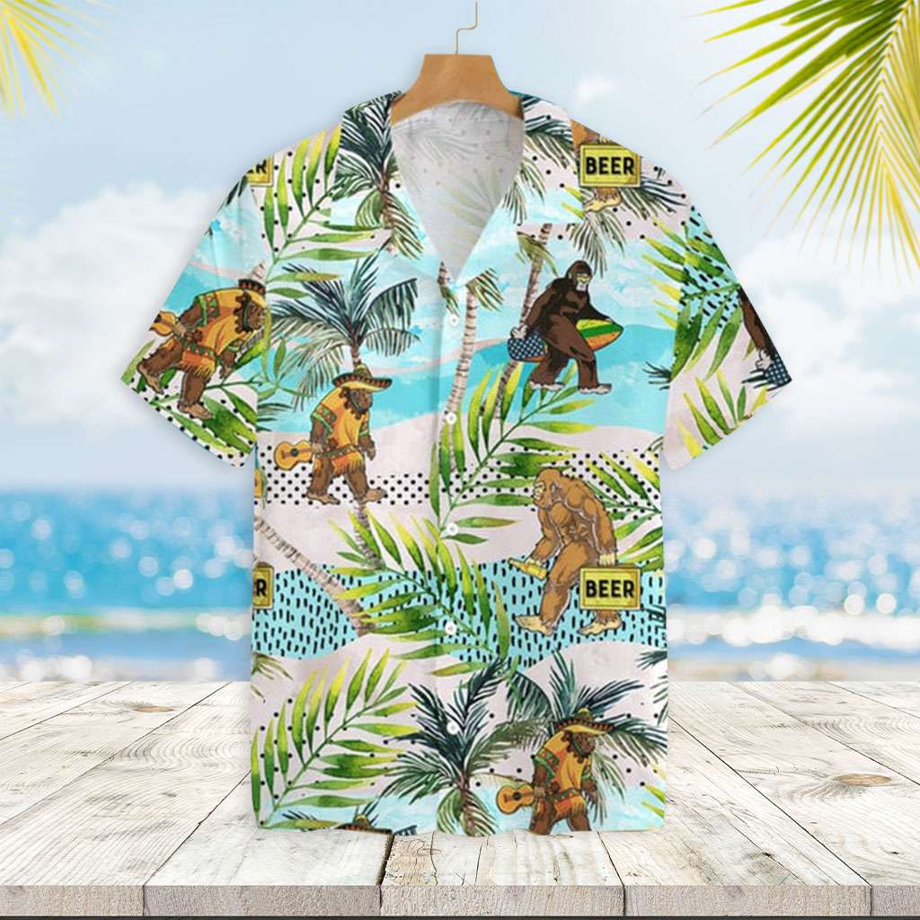 Bigfoot Hawaiian Shirt Mexican Bigfoot Hawaiian Shirt