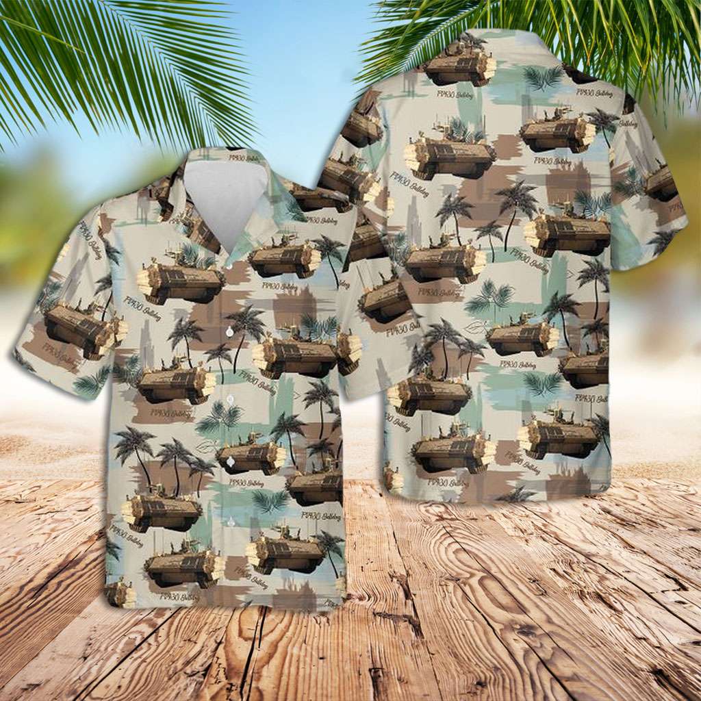 Military Hawaiian Shirt Fv430 Vehicle Hawaiian Shirt