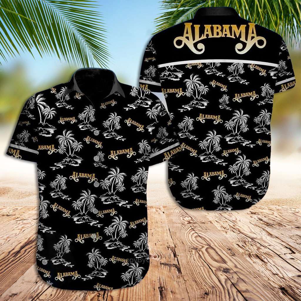 Alabama Hawaiian Shirt Alabama Rock Music Band Hawaiian Shirt