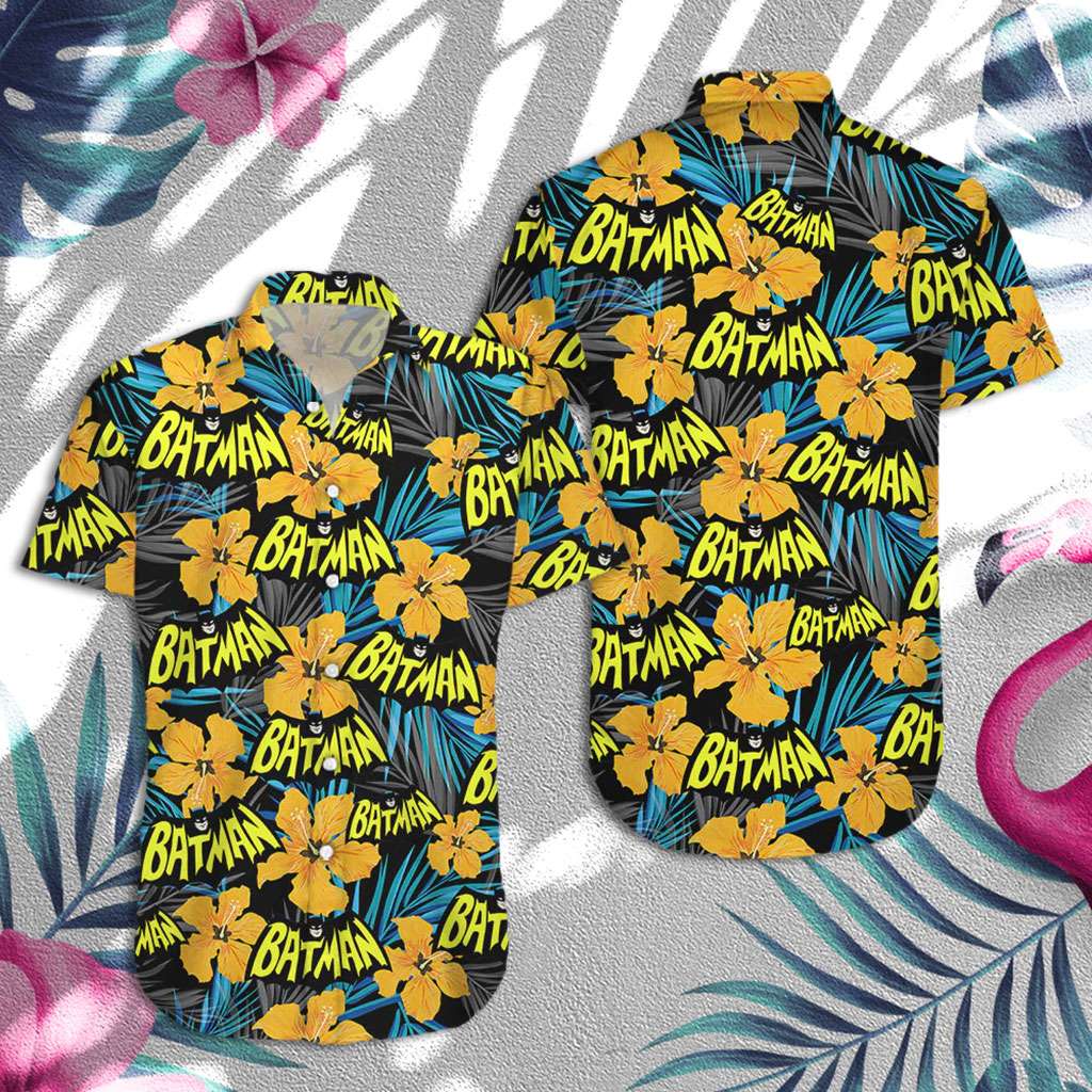 Batman Hawaiian Shirt Batman Flower Hawaiian Shirt