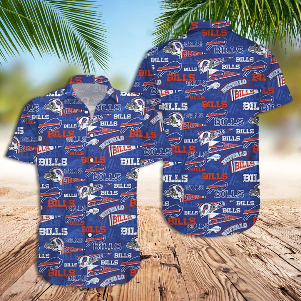 Buffalo Bills Hawaiian Shirt Retro Bills Hawaiian Shirt