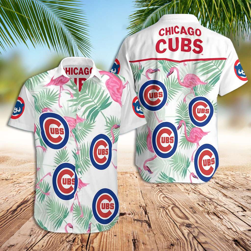 Cubs Hawaiian Shirt Chicago Cubs Flamingo Hawaiian Shirt