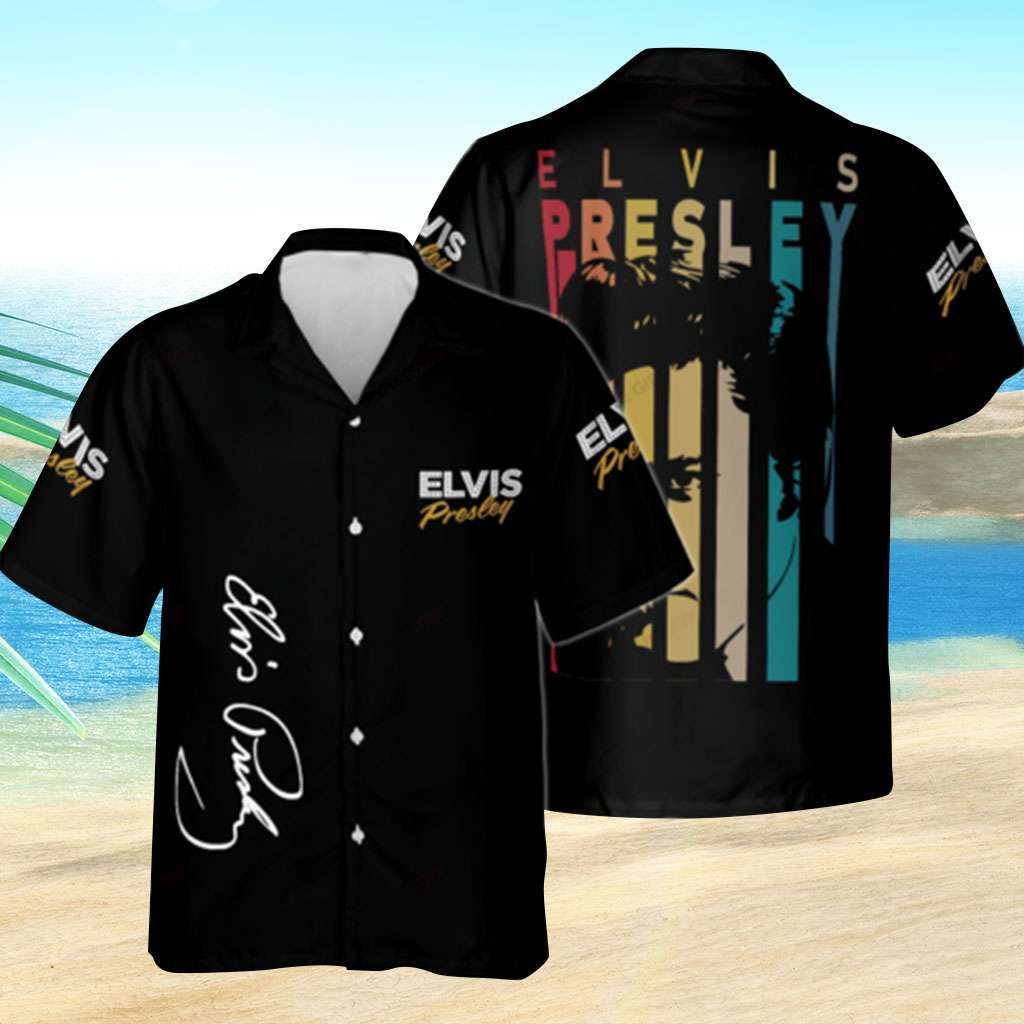 Elvis Hawaiian Shirt Elvis Presley Signature Hawaiian Shirt
