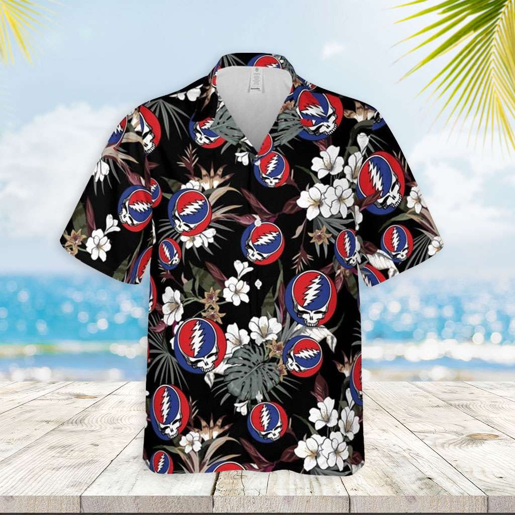 Grateful Dead Hawaiian Shirt Tropical Forest Hawaiian Shirt