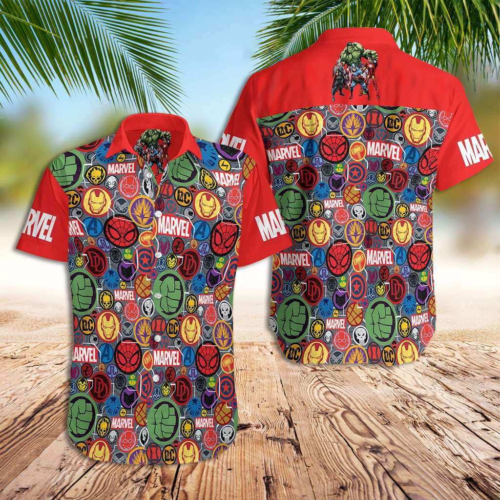 Marvel Hawaiian Shirt Colorful Marvel Hawaiian Shirt