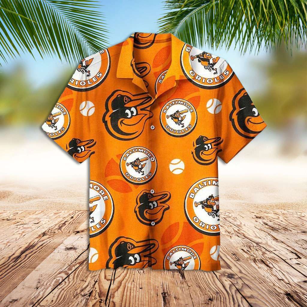 Orioles Hawaiian Shirt Baltimore Orioles And Ball Hawaiian Shirt