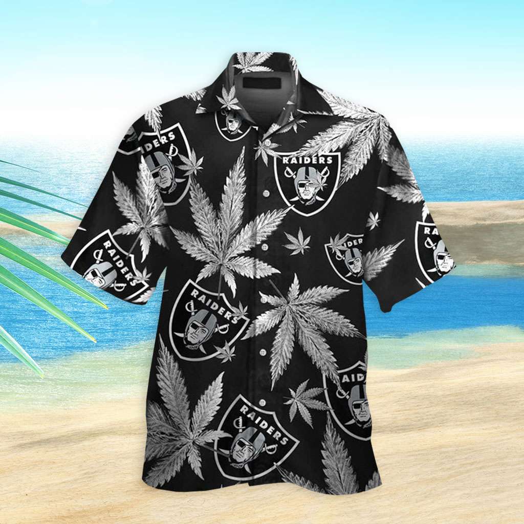 Raiders Hawaiian Shirt Raiders Leaves Hawaiian Shirt