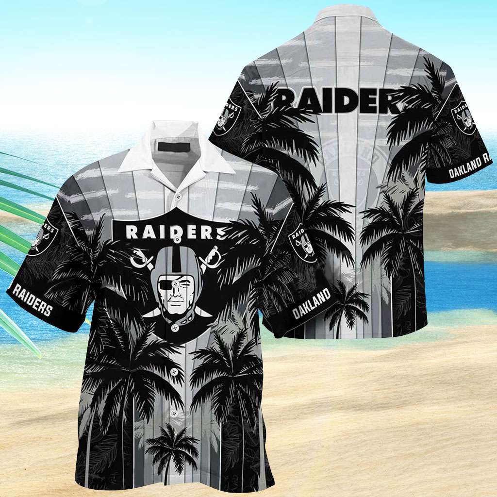 Raiders Hawaiian Shirt Raiders Tropical Forest Hawaiian Shirt