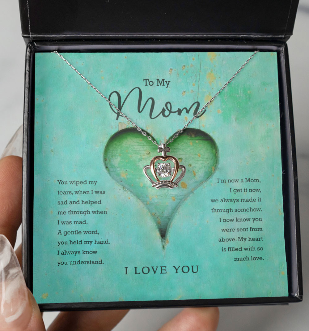 Mother Necklace My Heart Is Filled With So Much Love Crown Necklace