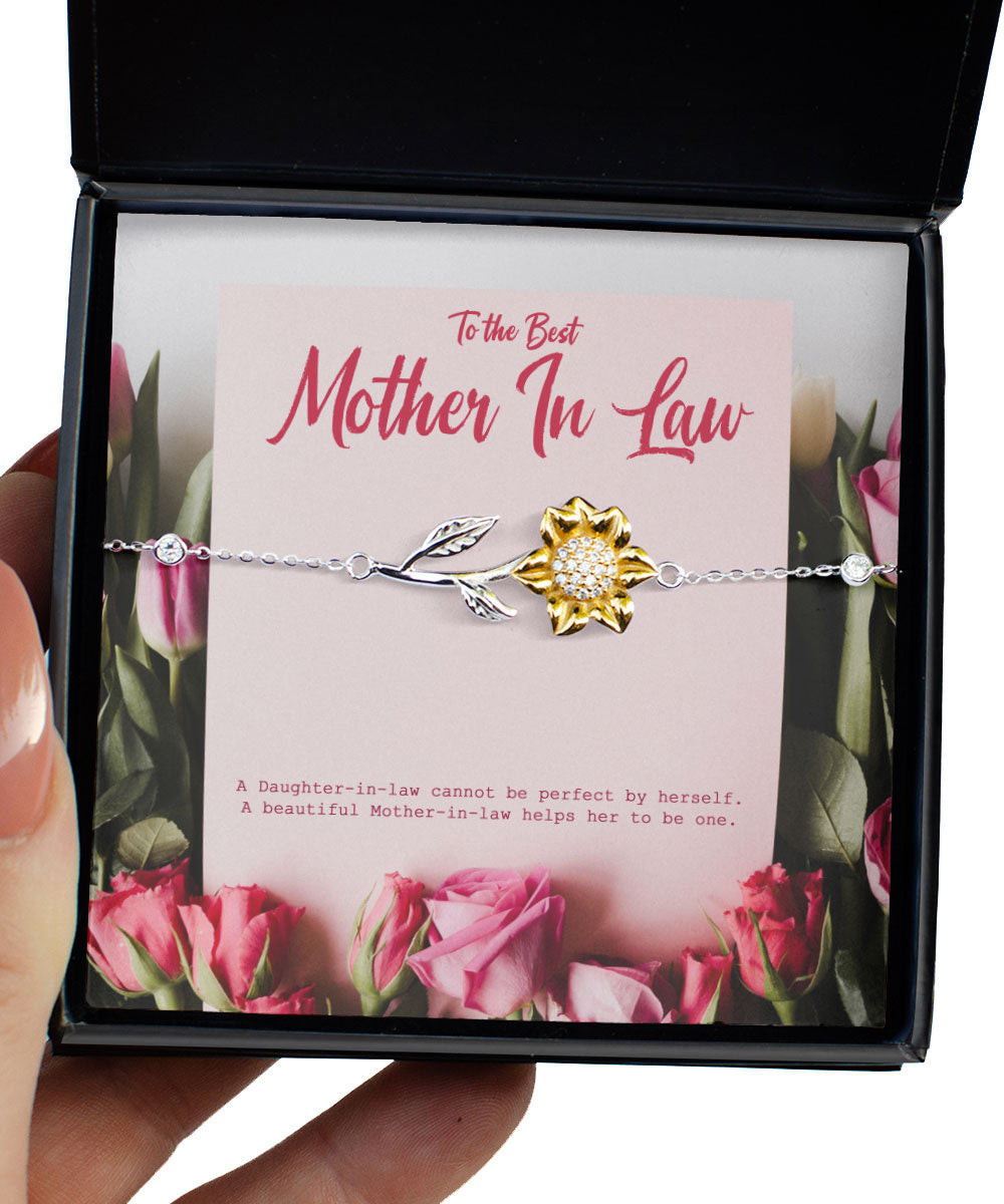 Mother In Law Bracelet A Beautiful Mother In Law Helps Her To Be One Sunflower Bracelet