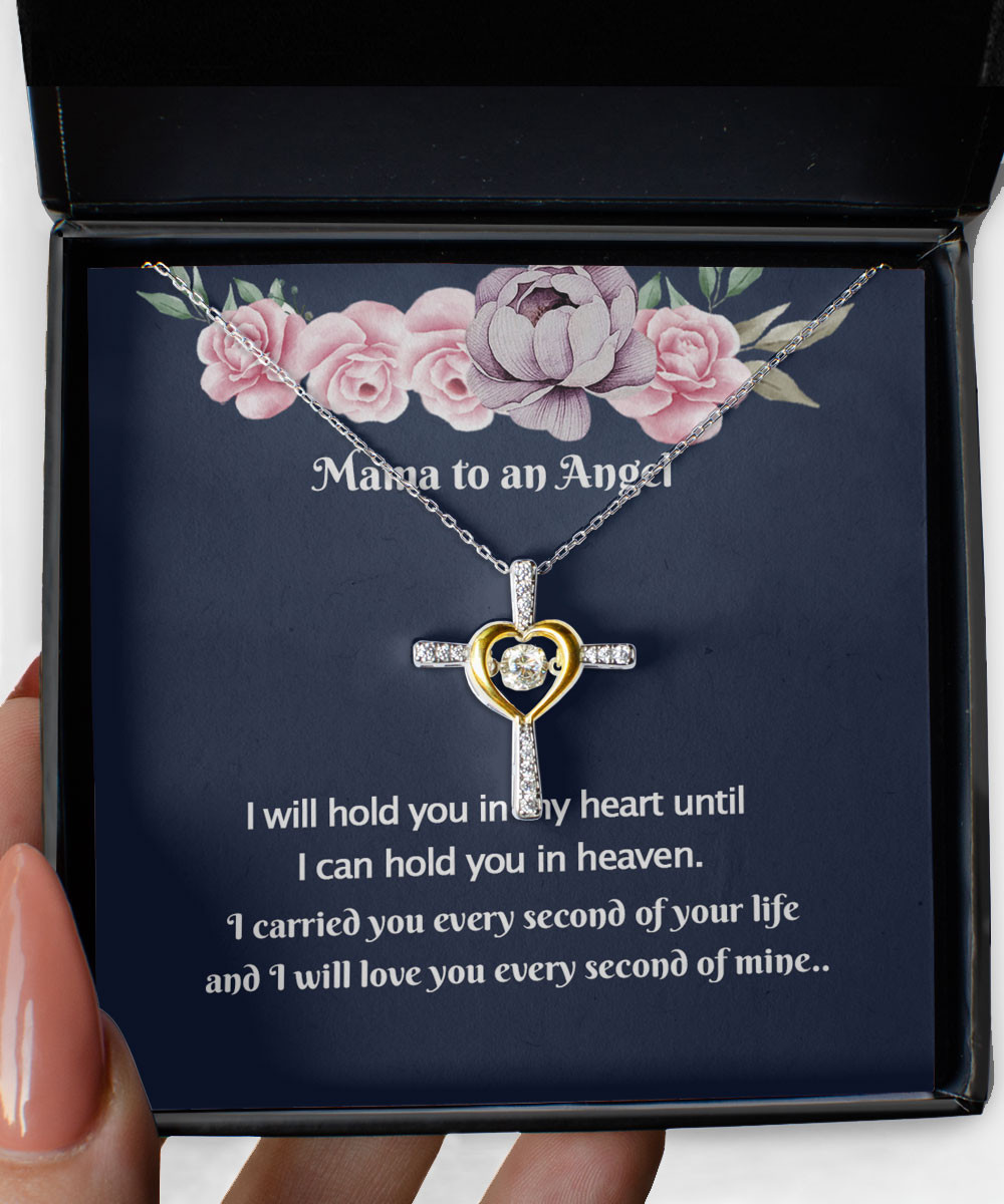 Mamas Necklace To An Angel I Will Love You Every Second Of Mine Cross Dancing Necklace