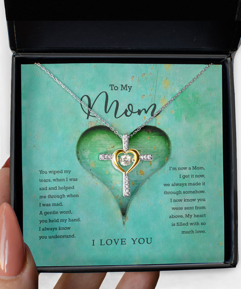 Mother Necklace My Heart Is Filled With So Much Love Cross Dancing Necklace