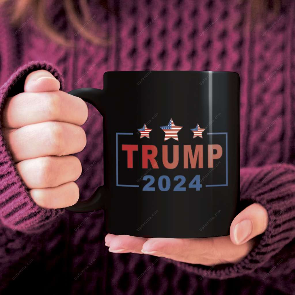 Trump Flag Mug 2024 Star Trump Trending Coffee Mug