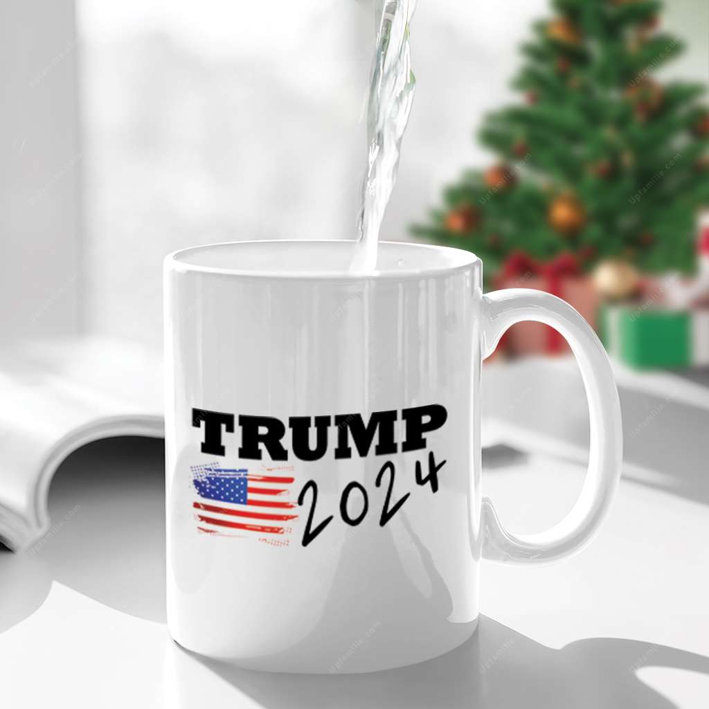 Trump Flag Mug 2024 Trending Coffee Mug