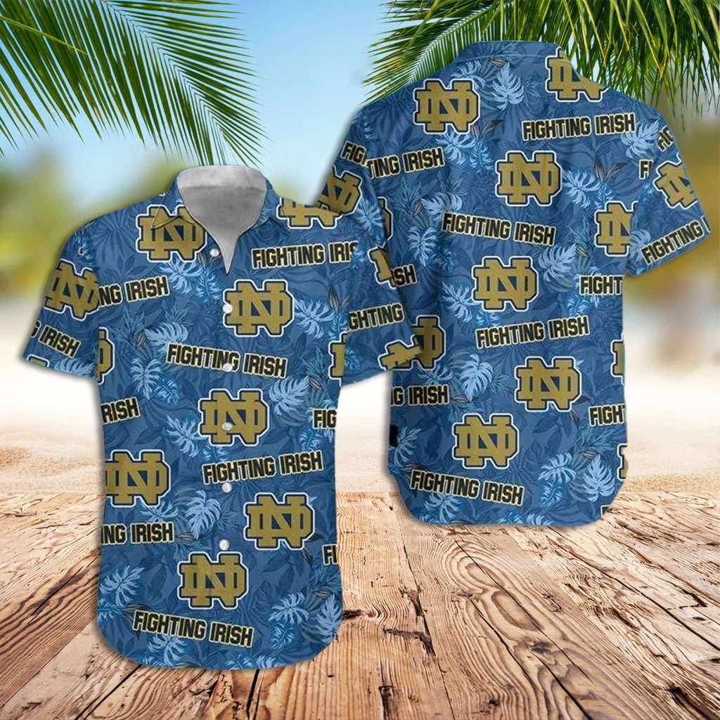 Notre Dame Hawaiian Shirt Fighting Irish Hawaiian Shirt