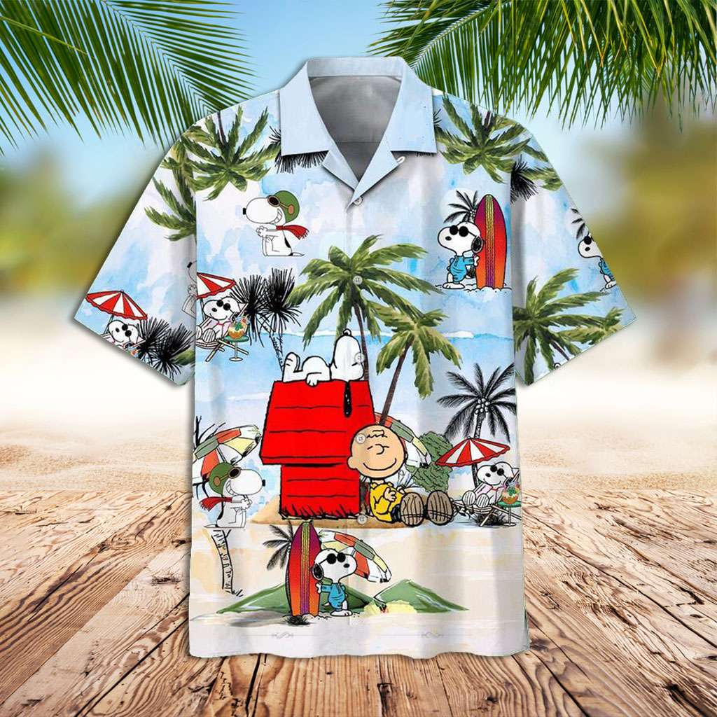 Snoopy Hawaiian Shirt Snoopy And Charlie Brown Hawaiian Shirt