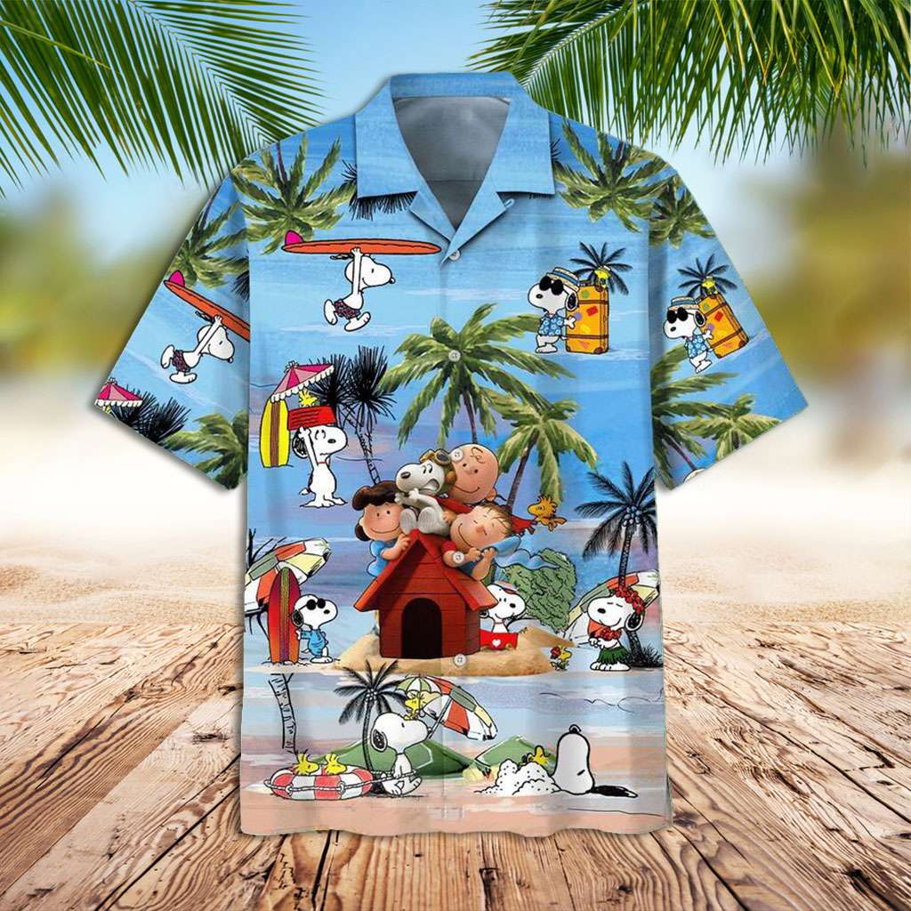 Snoopy Hawaiian Shirt Snoopy And Charlie Brown Summer Beach Hawaiian Shirt