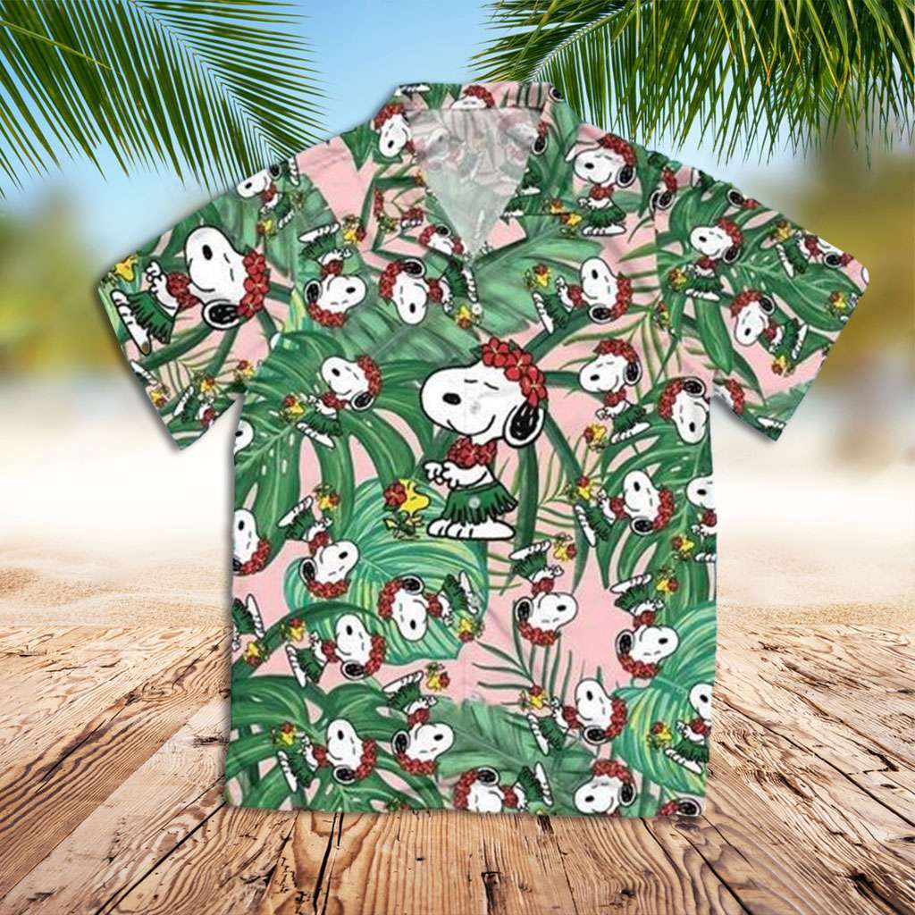 Snoopy Hawaiian Shirt Snoopy Tropical Summer Hawaiian Shirt