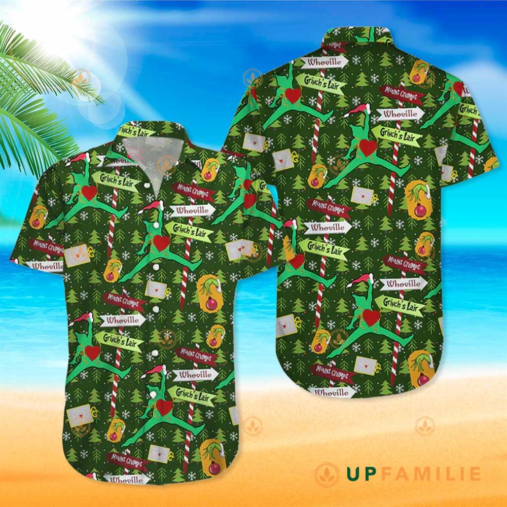Grinch Hawaiian Shirt Hot Christmas Grinch Vintage Best Hawaiian Shirts