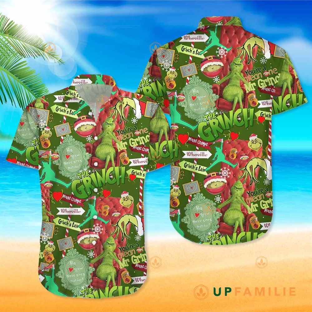 Grinch Hawaiian Shirt Hot Grinch Vintage Aloha Best Hawaiian Shirts