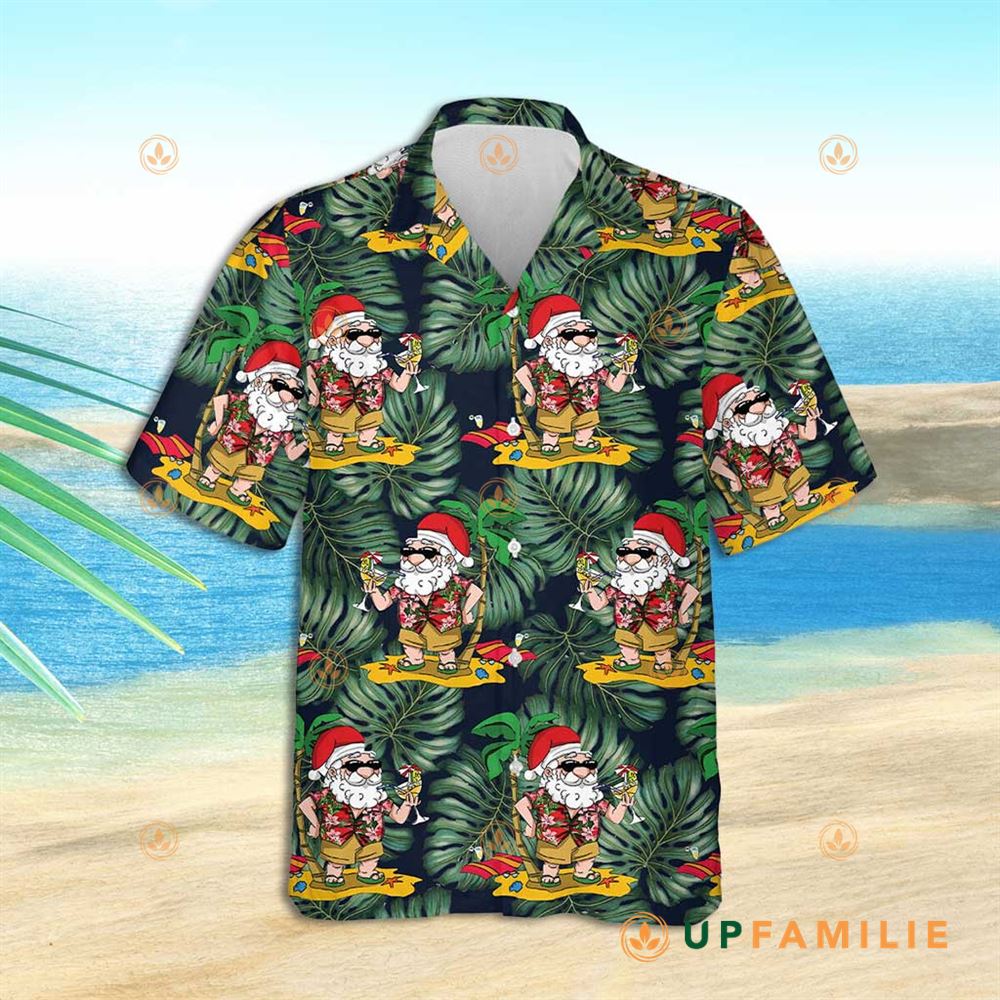 Santa Claus Hawaiian Shirt Christmas Santa Claus Cool Hawaiian Shirts