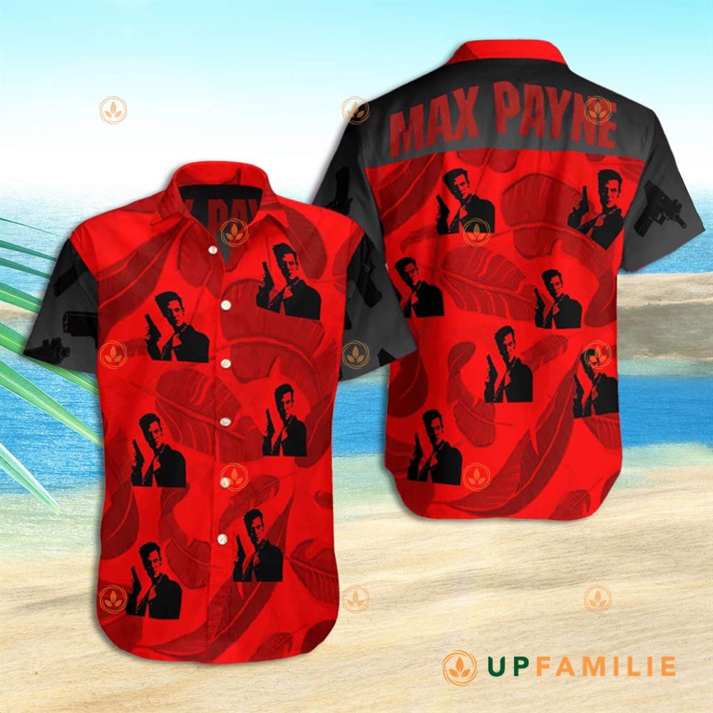 Max Payne Hawaiian Shirt Tropical Red Max Payne Summer Best Hawaiian Shirts