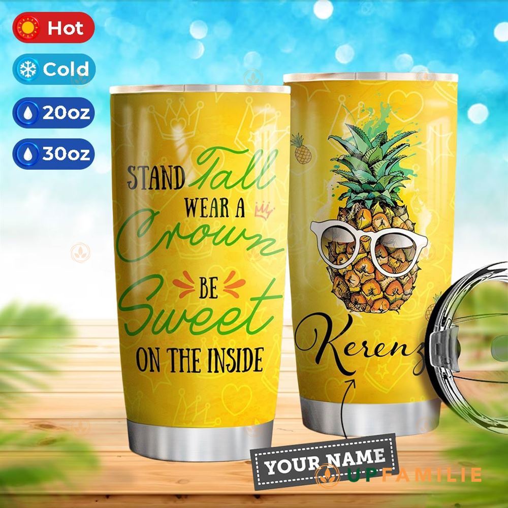 Pineapple Tumbler Best Personalized Tumblers Stand Tall Wear A Crown