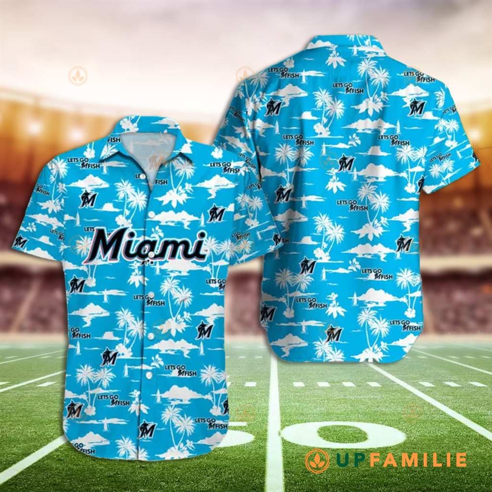 Miami Marlins Hawaiian Shirt Miami Marlins Mlb Aloha Best Hawaiian Shirts
