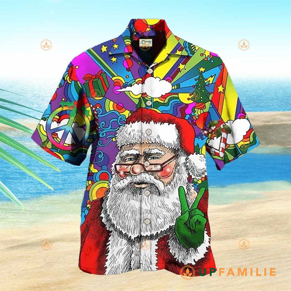 Funny Christmas Hawaiian Shirt Santa Elk Christmas Best Hawaiian Shirts