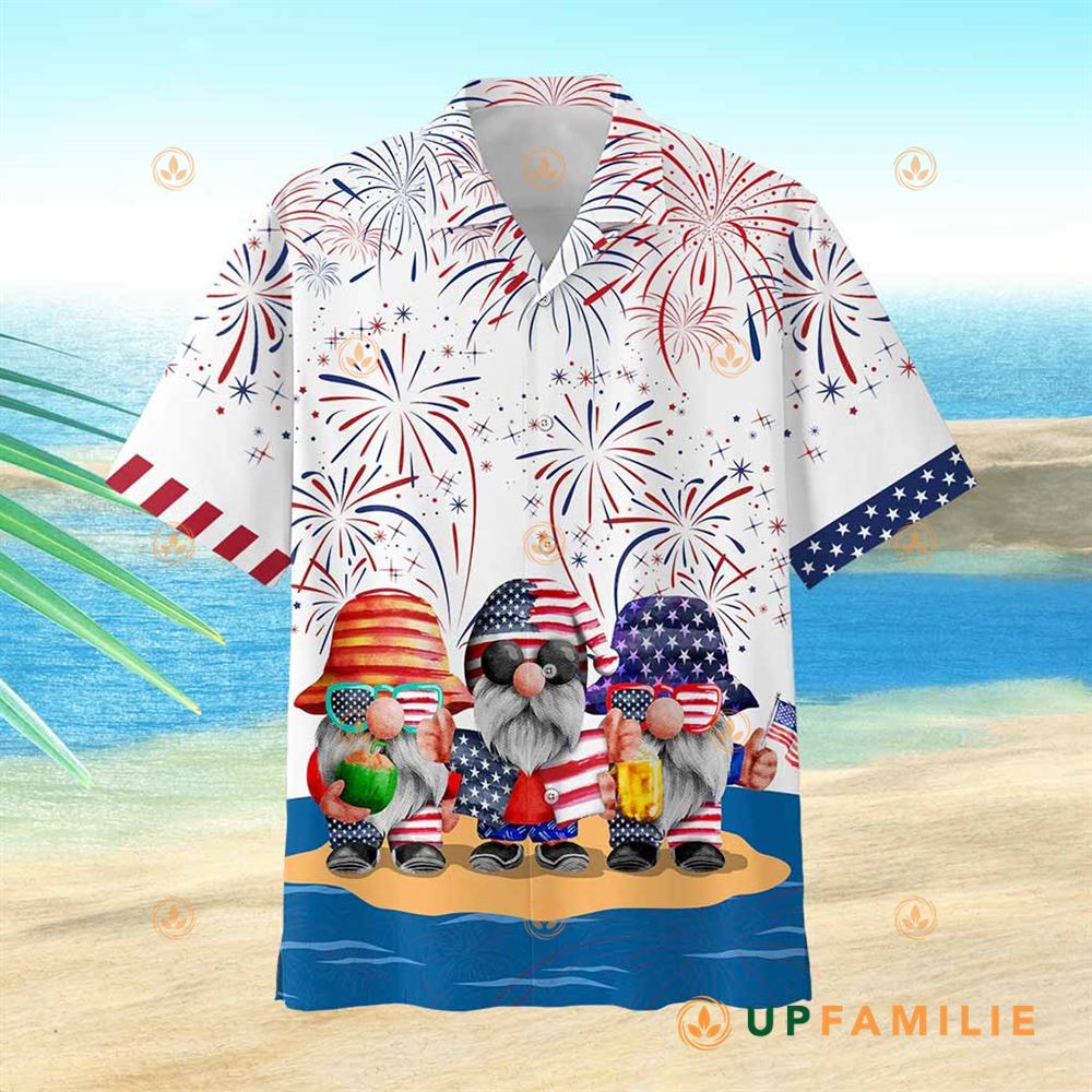 Gnome Hawaiian Shirt Cute Lovely Gnome Independece Day Best Hawaiian Shirts
