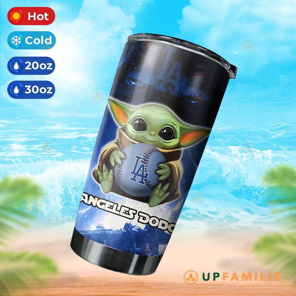 La Dodgers Tumbler Cool Tumblers Los Angeles Dodgers With Baby Yoda