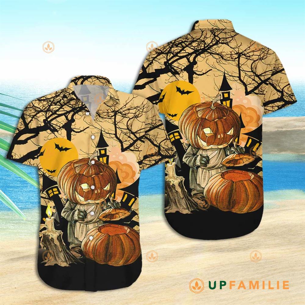 Pooky Hawaiian Shirt Pumpkin Halloween Spooky Best Hawaiian Shirts