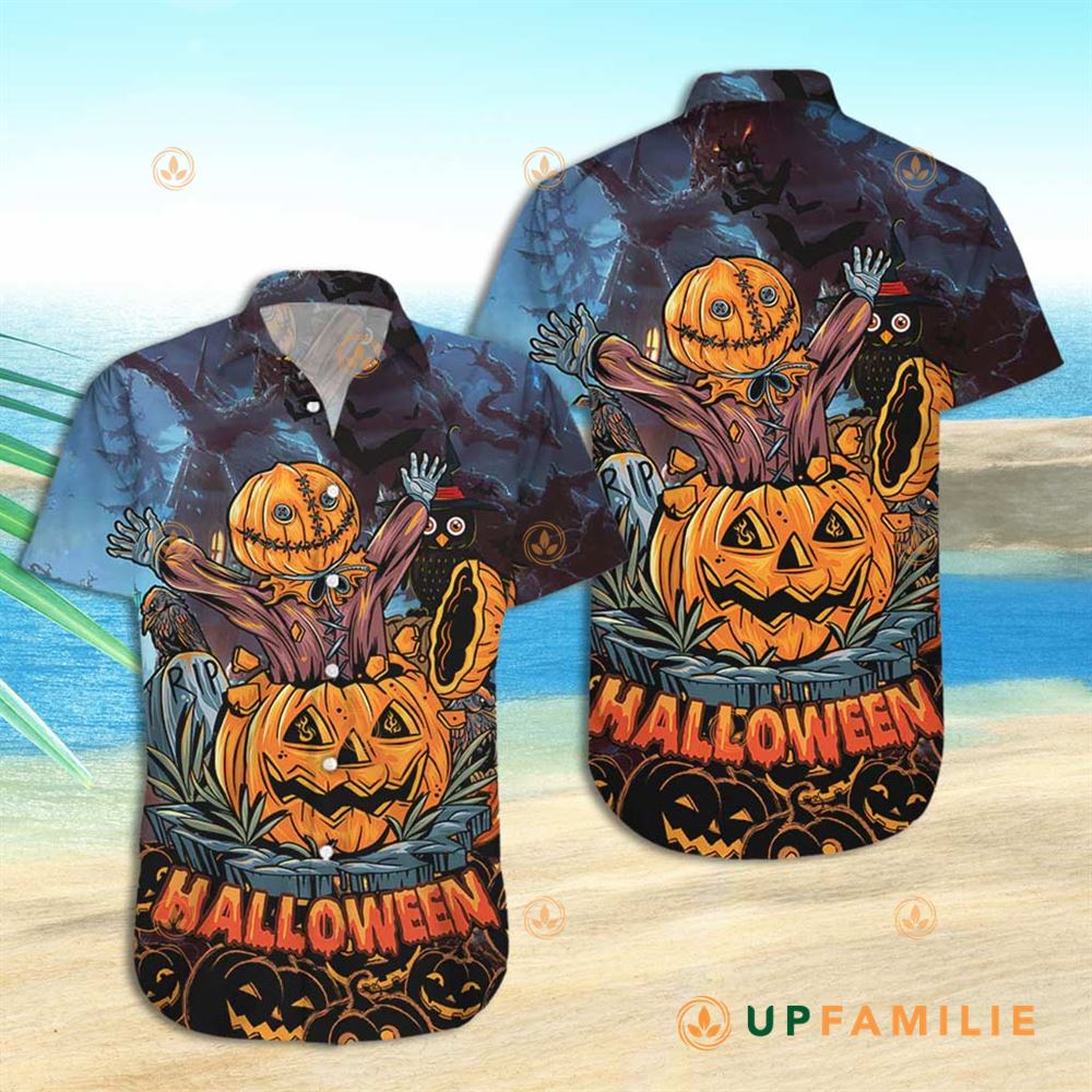Pooky Hawaiian Shirt Spooky Pumpkin Cool Hawaiian Shirts