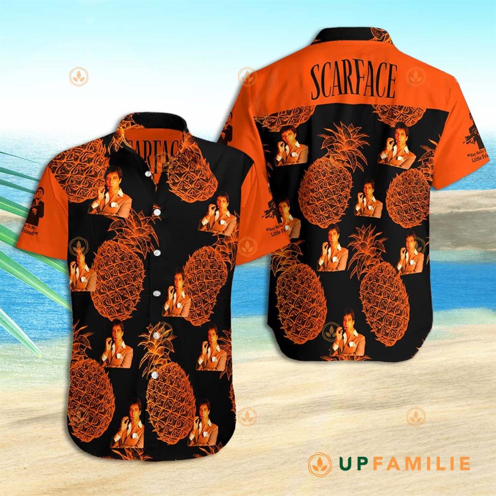 Scarface Hawaiian Shirt Scarface Summary Pineapple Best Hawaiian Shirts