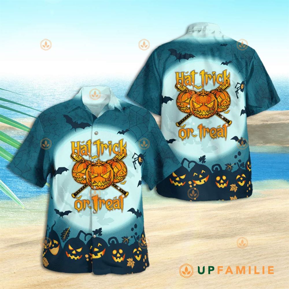 Trick Or Treat Hawaiian Shirt Hat Trick Or Treat Jack O Lantern Best Hawaiian Shirts