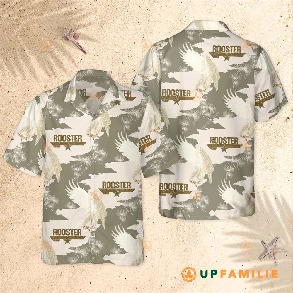 Rooster Top Gun Hawaiian Shirt Miles Teller Best Hawaiian Shirts
