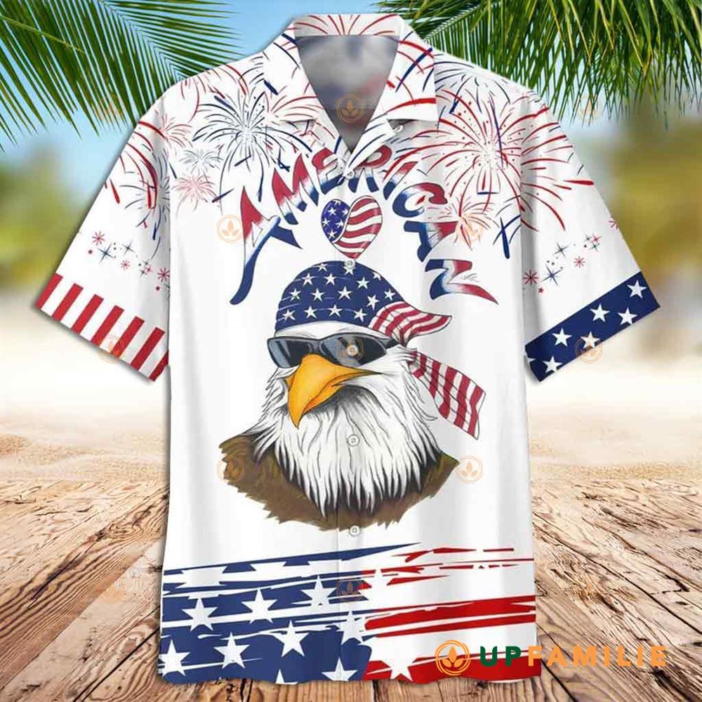 Eagle Hawaiian Shirt Cool Eagle Happy Independence Day