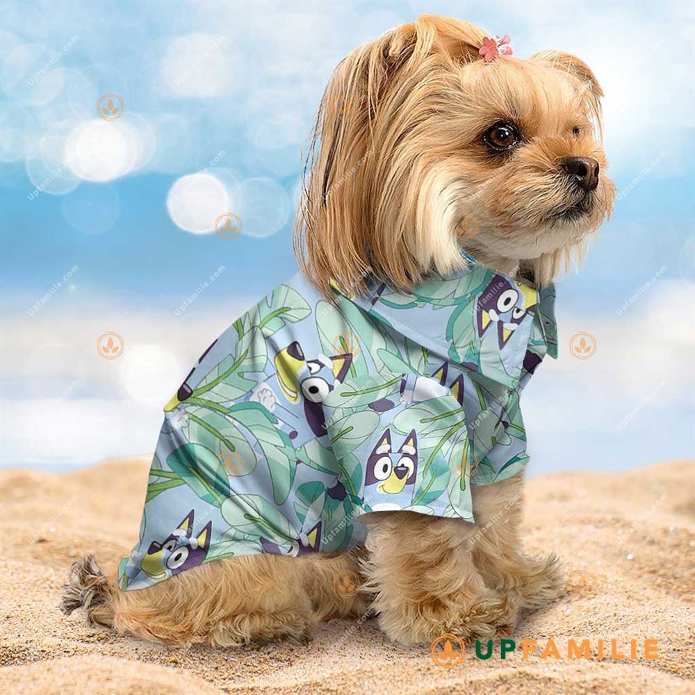 Hawaiian Shirt For Dog Bluey Tropical Unique Dog Gifts