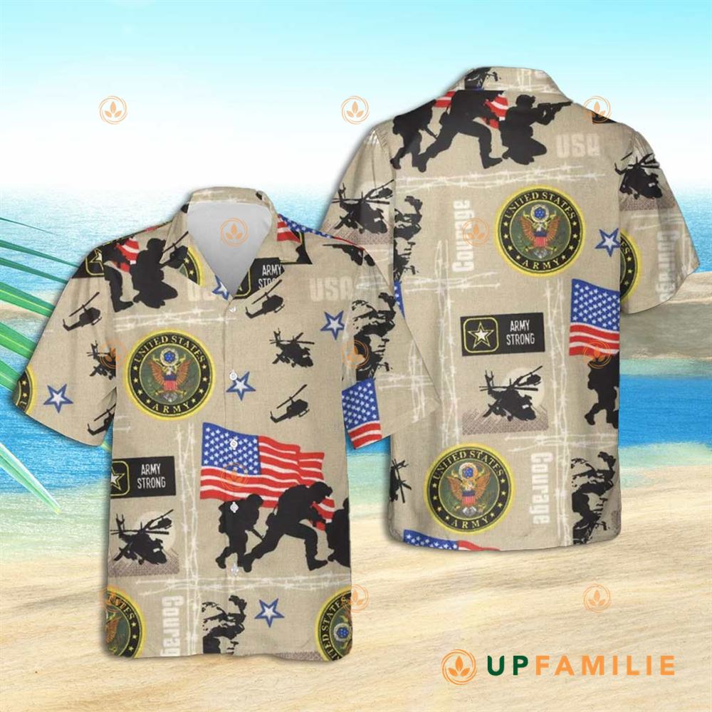 Military Hawaiian Shirt Us Army Strong Best Hawaiian Shirts