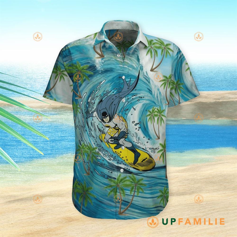 Batman Hawaiian Shirt Batman Beach Surfing Cool Hawaiian Shirts