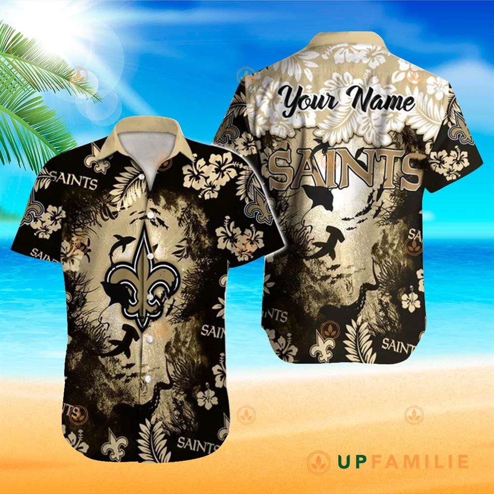 Saints Hawaiian Shirt New Orleans Saints Nfl Tropicasl Cool Custom Hawaiian Shirts
