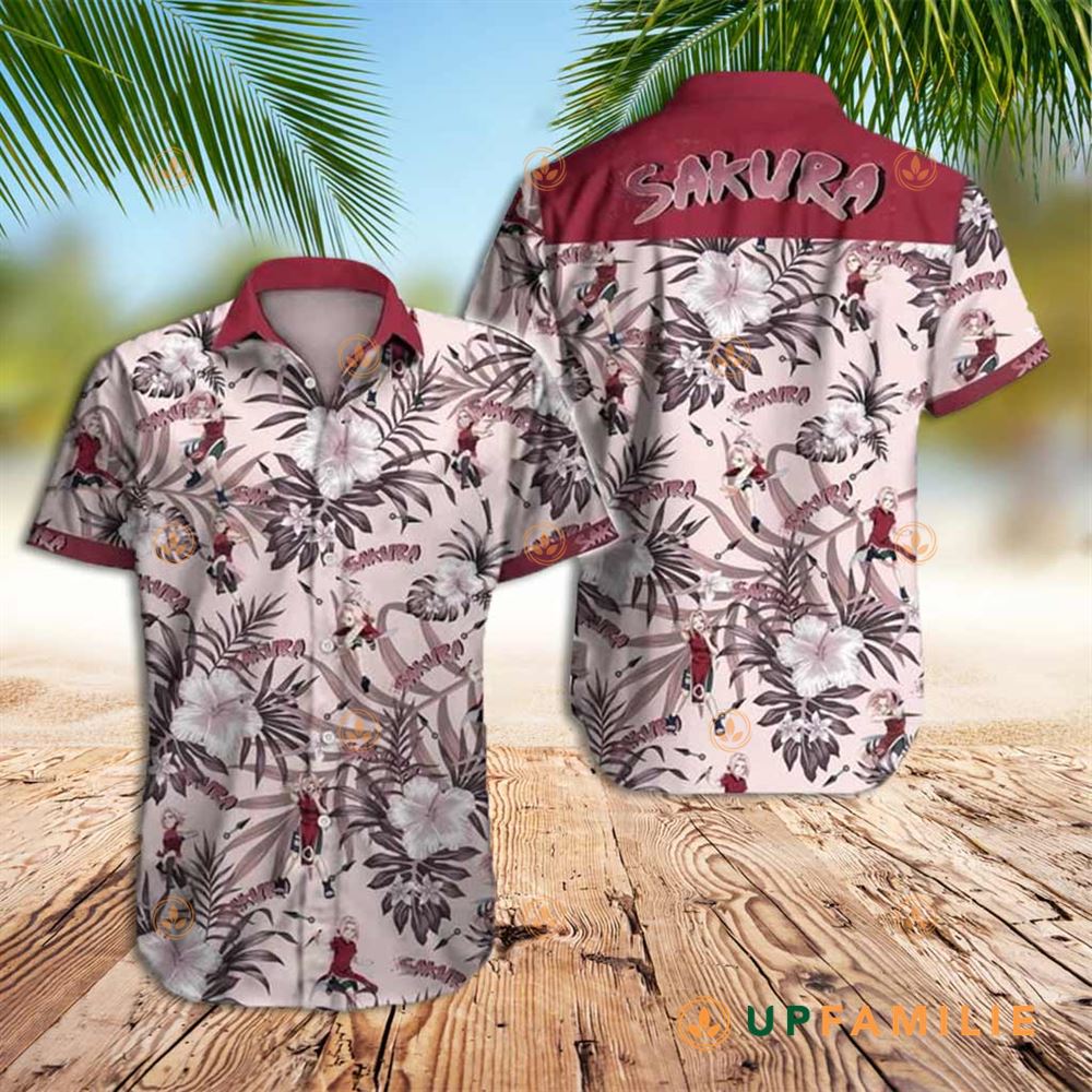 Naruto Hawaiian Shirt Sakura Naruto Tropical Best Hawaiian Shirts