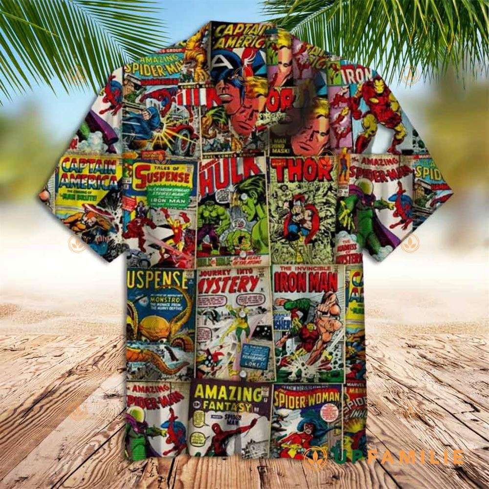 Avengers Hawaiian Shirt Avengers Comics Cover Best Hawaiian Shirts