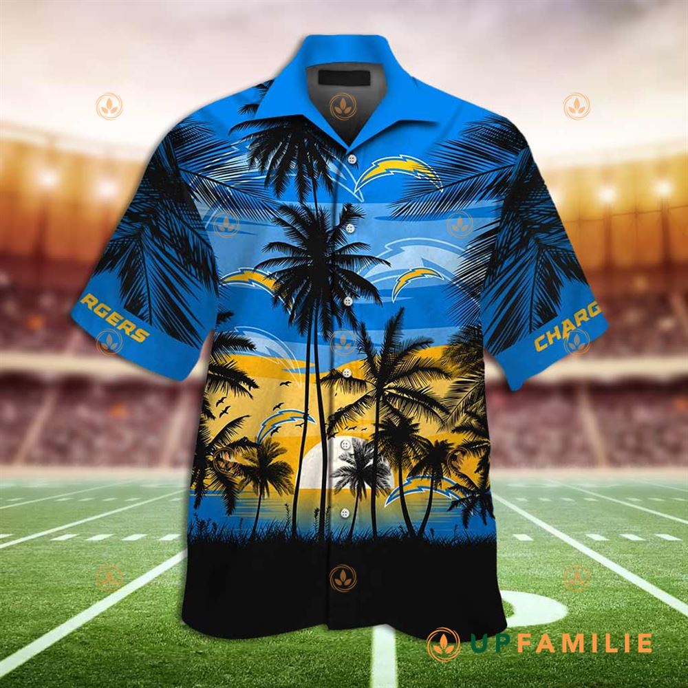 Chargers Hawaiian Shirt Nfl Los Angeles Chargers Tropical Cool Hawaiian Shirts